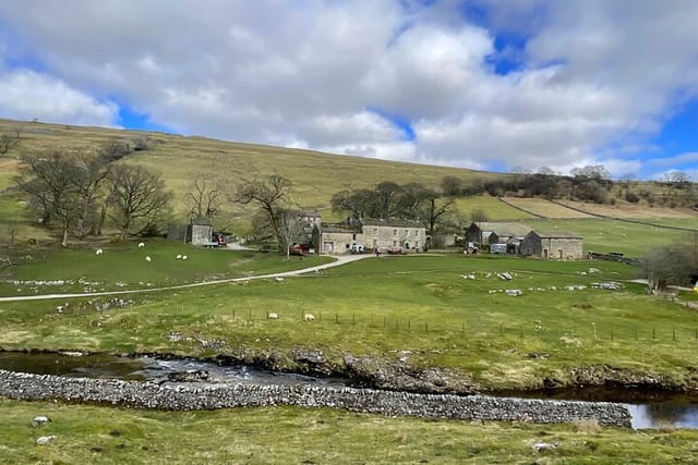 The Yorkshire Dales farm used as the Alderson family farm in the new TV series of 'All Creatures, Great and Small'. 